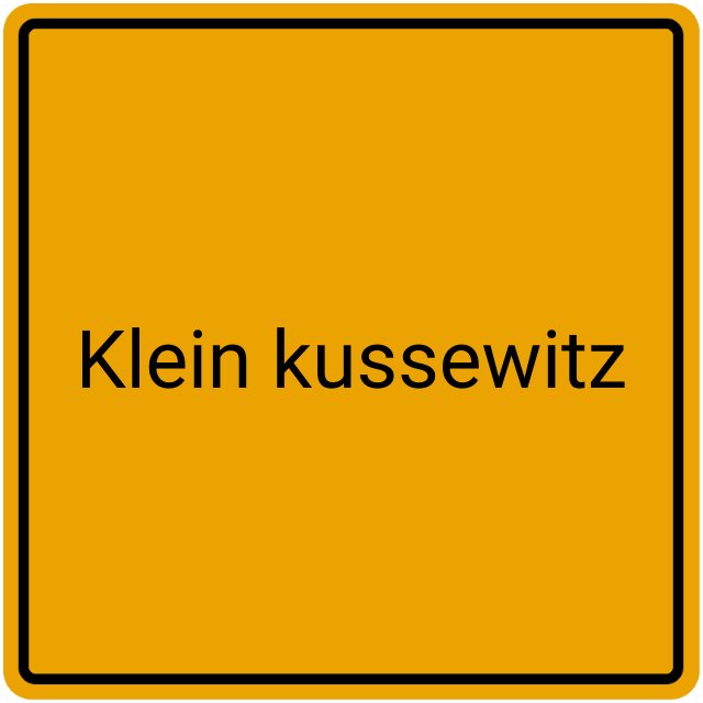 Meldebestätigung Klein Kussewitz